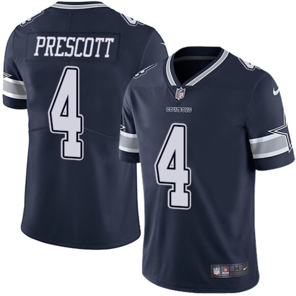 Mens Youths  Kids 4 Dak Prescott Navy Stitched Jersey Vapor - Picture 1 of 1